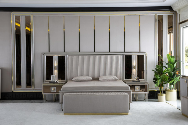 Bed White Beautiful Design Modern Double Beds Bedroom Elegant Furniture new