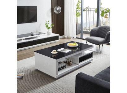 Luxury coffee table side table glass table modern furniture design
