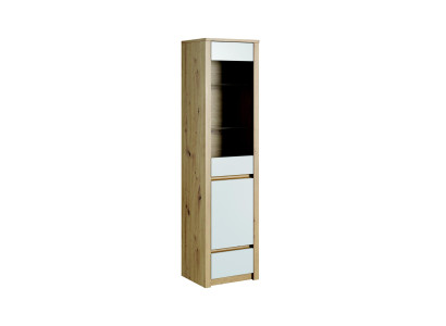 Wardrobe handmade solid wood glass display cabinet wooden cabinet living room