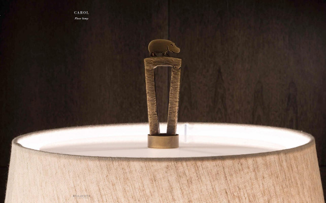 Living room decor hallway column Marble with brass stand Bellavista Collection