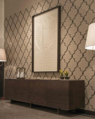 Wall covering design textile brass living room equipment new color beige