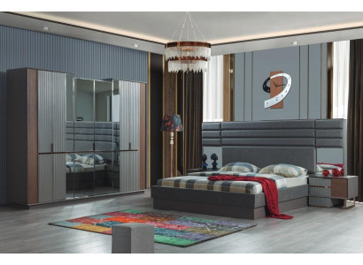 unkel-Braue Bedroom Furniture Double bed Bedside tables Wardrobe 4-piece set