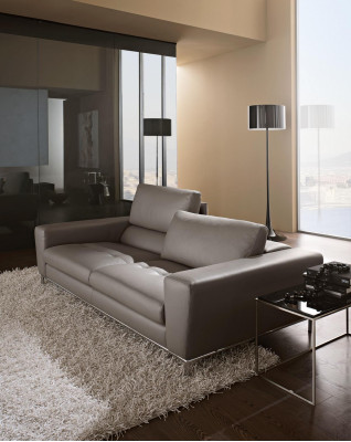 Leather Three Seater Luxury Sofa 3 Seat Sofas Seat Design Couch Furniture Gray Prianera