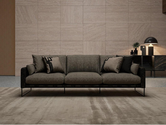 Luxury Upholstered furniture Three Seater Sofa Couches Textile Living room new Furniture