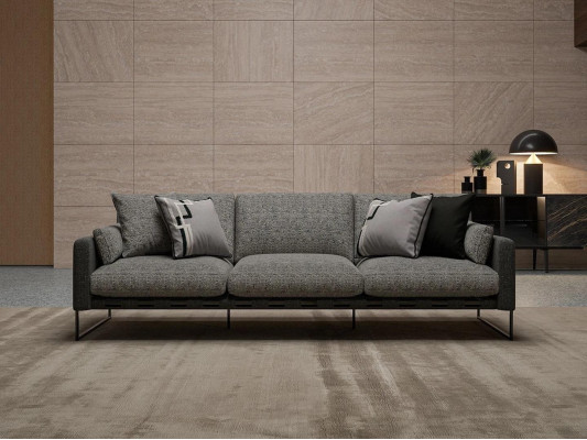 new Sofa Three Seater Modern Textile Gray Couch Upholstered furniture Living room Sofas