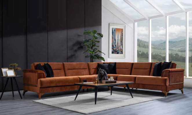 Designer Sofa Corner sofa Textile Living room furniture Sofa L-shaped sofas new