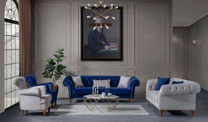 Living room Luxury Armchair Single Seater Modern Cocktail Chair Upholstered furniture