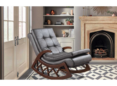exclusive r Gray Rocking Chair Living room Relax Furniture Wooden Frame new exclusive r Gray Rocking Chair Living room Relax Furniture Wooden Frame new