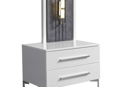 White Wood Bedside tables Designer exclusive r Bedside table Bedroom Furniture
