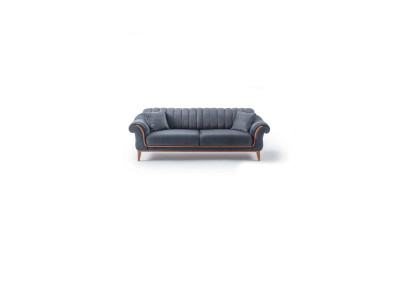 Gray Stylish Three Seater Modern Sofa Living room Upholstery Couch new