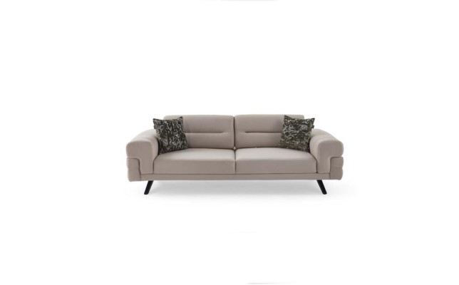 Light Beige 3-Seater Living room Three Seater Luxury Upholstery Couches