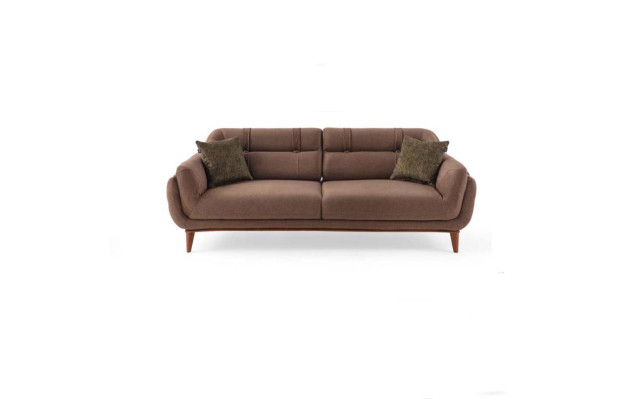 Brown Upholstery Three-Seater 3-Seater Living room Sofas exclusive Couch
