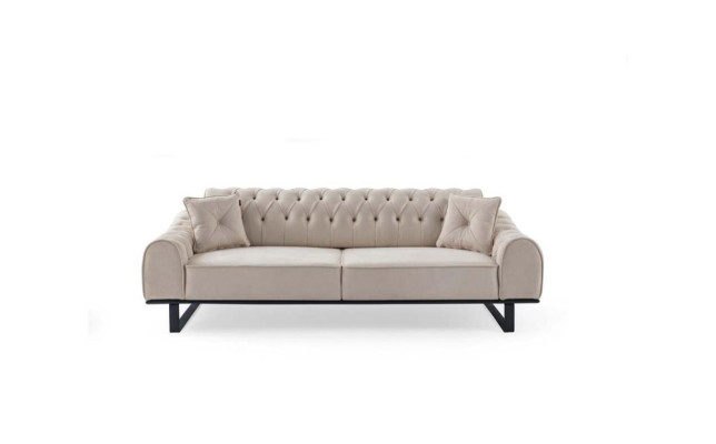 exclusive r Beige 3-Seater Living room Sofas Designer Luxury Couches new