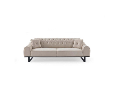 exclusive r Beige 3-Seater Living room Sofas Designer Luxury Couches new