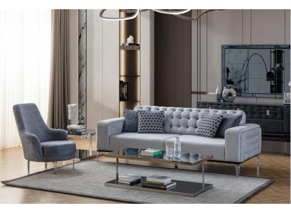 exclusive living room set of 2 pieces. Sofa set 3 Seater and Armchair new