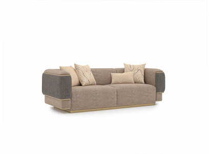 Gray Three Seater Sofa Luxury Design Upholstered furniture Modern Living room Sofas Couch