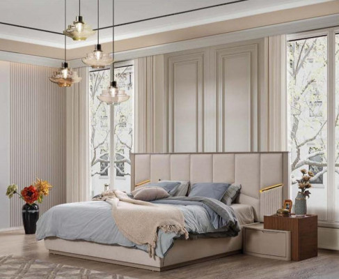 exclusive s Double bed Upholstered beds Bedroom Modern Furnishings