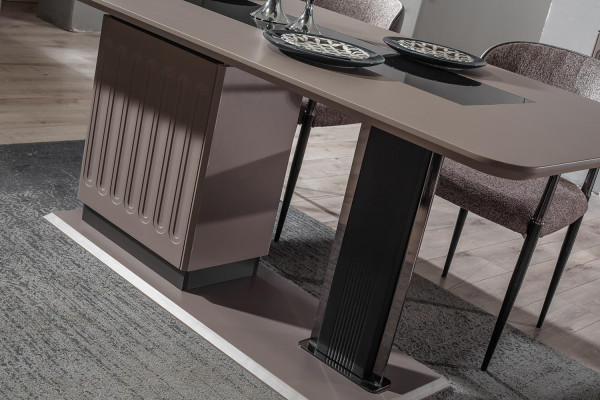 Luxury Dining room ambience Modern Dining table Designer Wood Metal Tables