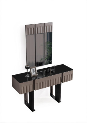 Elegant Bedroom Set Cosmetic Table Mirror Luxury Furniture 2-piece Furniture