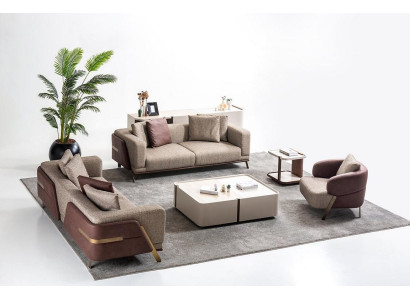 Luxury Sofa set Sofa Suite Sofas 4 3 1 Seater Fabric Modern Side table