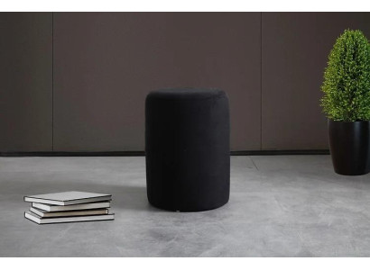 Black Stool Living room Polyester upholstered Stool luxury