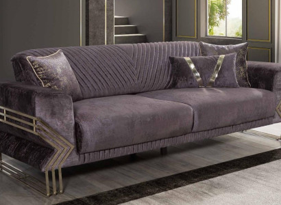 Elegant three-seater modern living room luxury couch upholstery 3 seater