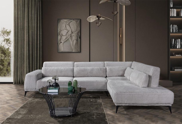 Stylish Corner sofa L-shape Luxury Living room Living landscape Sofas Couches