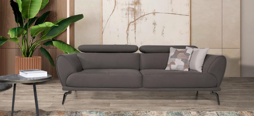 Brown Living room Sofa Designer Upholstery Couches Leather Sofas Wooden Frame