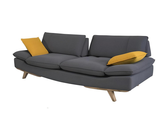 Stylish Gray 3-Seater Sofa Modern Luxurious Living room Couches