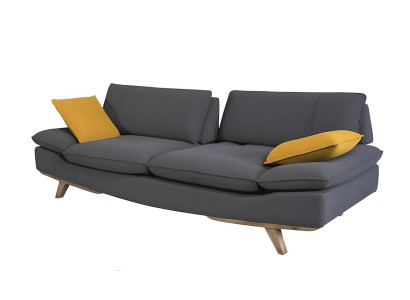 Stylish Gray 3-Seater Sofa Modern Luxurious Living room Couches