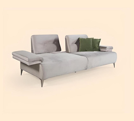 Light beige sofa Designer 3-Seater Living room Noble couches Modern sofas