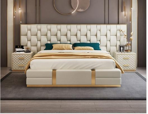 Luxury Bedroom Set Complete's Room Furniture Bed Bedside table Furnishings