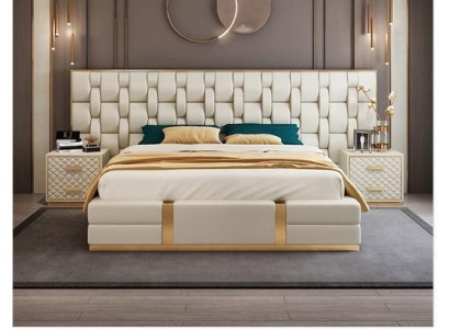 Luxury Bedroom Set Complete's Room Furniture Bed Bedside table Furnishings