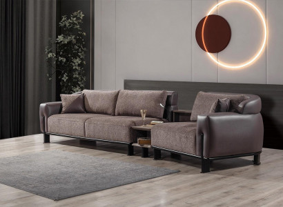 3-Seater Sofa Including Side table Comfort able Living room Couch