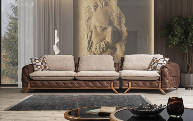 Stylish 4-seater luxury sofas living room couches exclusive s leather sofa