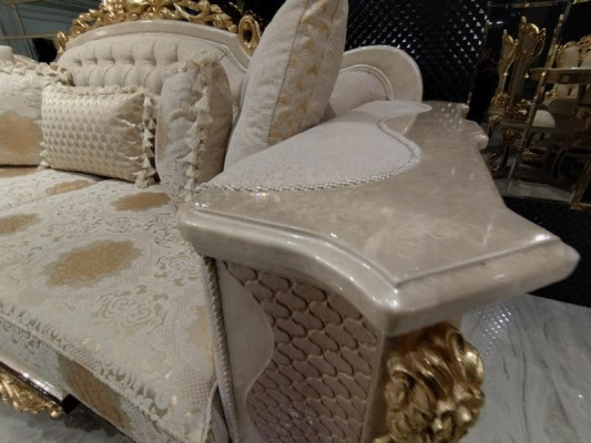 Luxury sofa set 3+3 Seater Textile Designer Chesterfield Sofa 2x 3 Seater new