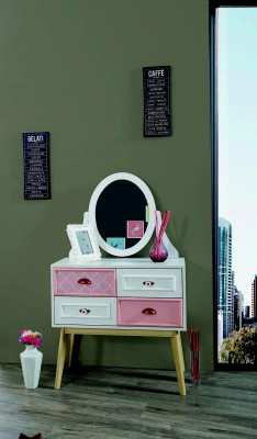 Chest of drawers with Mirror Luxury Console Chest of drawers Rosa Childrens room Furniture new