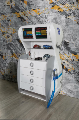 Designer Chests of drawers Wardrobe Shelf Childrens room Chest of drawers Petrol station new