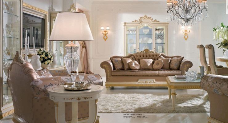 Luxury Three Seater Sofa 3 Seater Fabric Sofas Design Baroque Living room