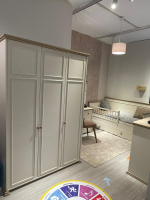 Wardrobe Beige Wardrobe Childrens room Shelves Youth Children