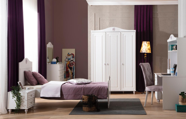 Wardrobe Designer Wardrobe Noble Wood Luxury Children's Room 140cm