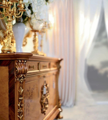 Brown Wood Sideboard for the Dining room - Elegant Furniture Wardrobe Sideboard