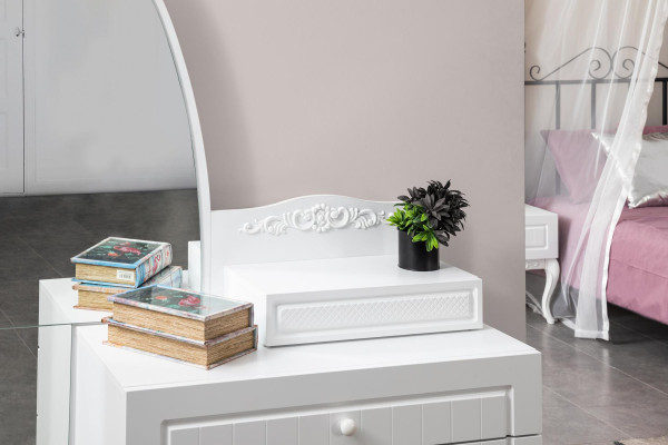Bed Bedside table Chest of drawers 6 pcs. Bedroom Modern Luxury Bedroom