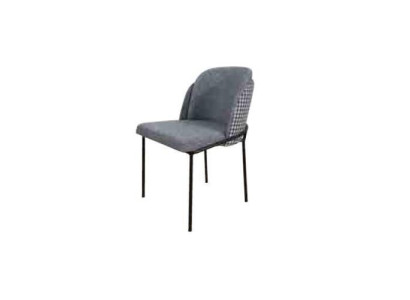 Original gray chair on stainless steel legs for your dining room New model