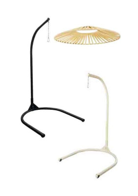 Shell chair oval rattan in red stainless steel for comfort able relaxation new