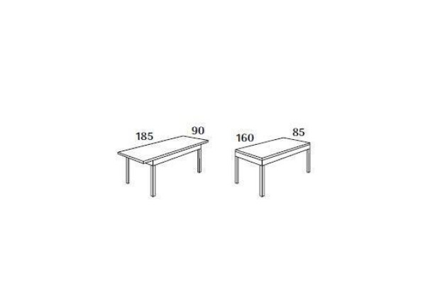 Black Dining table 160x85 Dining room Table Dining tables Tables Furniture Wood