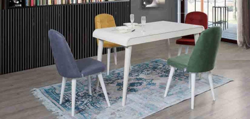 Dining room Dining set Furniture Set Seat Dining table Upholstery Suite 5pcs.
