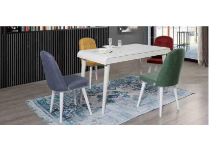 Dining room Dining set Furniture Set Seat Dining table Upholstery Suite 5pcs.