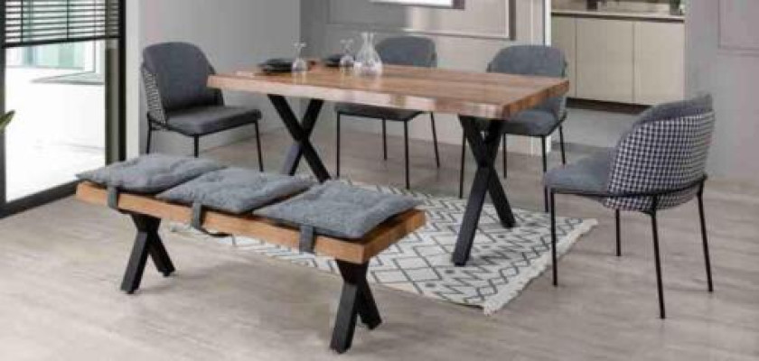 Dining table 4 Chairs Stool Seat Bench seat Original set Dining set Dining room