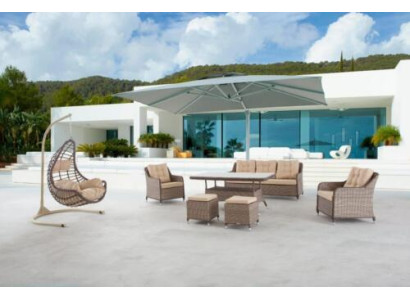 Modern Garden Furniture Table Armchair Stool Porch Sofa Suite 6pcs. new